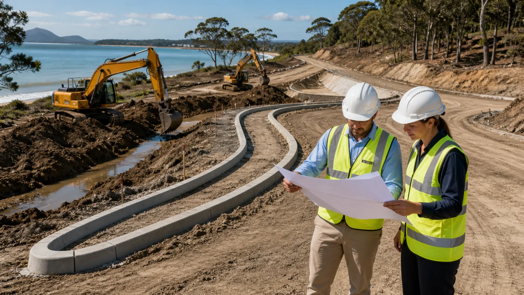 How Civil Works Design in Port Stephens Turns Plans Into Buildable Sites